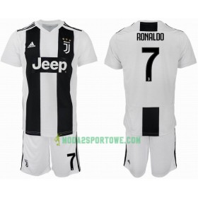 Koszulka Juventus Ronaldo 7 Dziecięcy Domowe Stroje Piłkarskie 2018/19 Krótki Rękaw